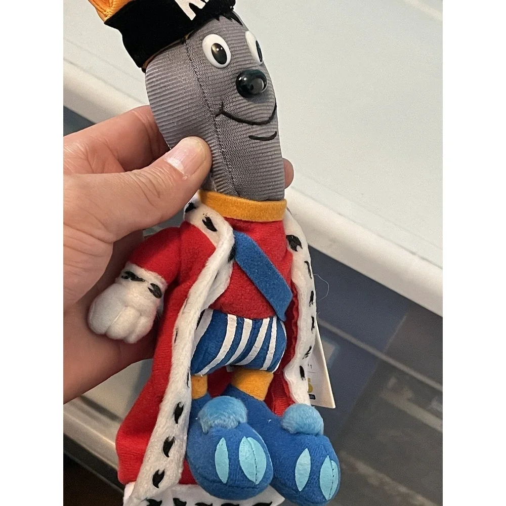 KING 5 Seattle 50th Anniversary King Mike Microphone Plush Doll (with tags) 1998